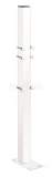 Delabie Column For Wall Or Drop Down Rail H1000 White Epoxy