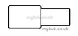 28mm X 22mm Polyplumb Spigot Reducer 5