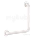 Delabie Grab Rail 90 Degree 32 300x300 White Epoxy Stainless Steel