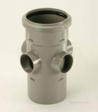 Center Universal Boss Pipe 110mm Black