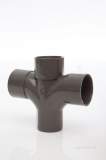 Polypipe 50Mm X 92.5Deg Cross Tee Ws50-W