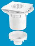 Mcalpine Tsg2t6wh Trapped Shower Gully Tile 150mm