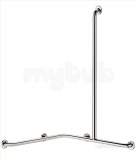 Delabie Handrail And Grab Bar For Sh Seat (right) 32 St Steel Satin