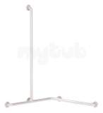 Delabie Handrail And Grab Bar For Shower Seat 32 White Nylon