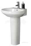 EASTBROOK ORBA BASIN 569MM ONE TAP HOLE WH