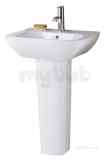 Eastbrook Wingrave Basin 550mm One Tap Hole Wh