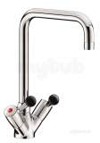 Delabie Single Hole Deck Mtd Mixer 45lpm Swivel Tube Spout 22 L300mm