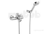 L20 Wall Mtd Bath Shower Mixer And Kit Chrome