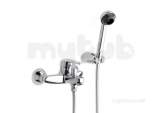 V2 Wall Mounted Bath/shower Mixer Plus Kit Chr