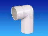 2M260W WHITE OSMA 50MM 90 DEGREE SPIGOT BEND