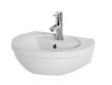 60.0014 LISBON BASIN 500MM ONE TAP HOLE WHITE