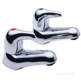 Pegler Yorkshire Leger Bath Tap Chrome Plated 0.75 Inch Pair