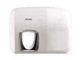 Delabie Automatic Hand Dryer With Adj. Nozzle 360deg White Steel