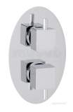 Eastbrook Oval Twin Plate Round Rings Chrome