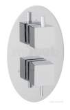 Eastbrook Oval Twin Plate Square Rings Chrome