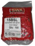 Specialised Wiring Accesories Butt Splice 15mm Red (pack Of 100)