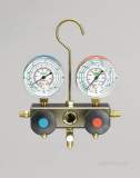 Javac 2-valve Dry Gauge Manifold Bar/psi
