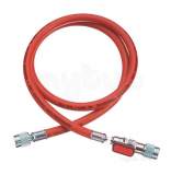 Javac Heavy Duty Hose Comes With Ball Valve 72 Inch Red