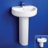 IDEAL STANDARD SPHERE E789201 500MM ONE TAP HOLE BASIN WHITE