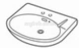 Armitage Shanks Portman S2190 400mm Two Tap Holes Basin And O/f And Chn Wh Replaced S219001