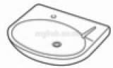 Armitage Shanks Portman S2275 600mm Lhth Basin Ex Chn And O/f Wh S227501