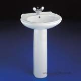 Armitage Shanks Accolade S2117 580mm One Tap Hole Basin White