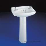 Armitage Shanks Royalex S2180 510mm Two Tap Holes Basin Wh S218001