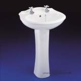 Armitage Shanks Sandringham Classic S2033 560mm Two Tap Holes Basin Wh