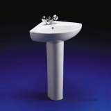 Armitage Shanks Tiffany S2741 580mm One Tap Hole Corner Basin Wh Special Carriage Incl