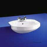 Armitage Shanks Profile S2441 505mm One Tap Hole Semi-countertop Basin Wh
