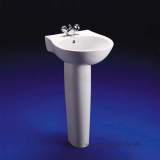 Ideal Standard Space E6140 Two Tap Holes Narrow Basin White