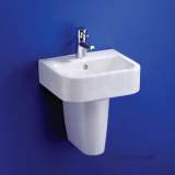 Ideal Standard Square E3101 400 X 360 One Tap Hole H/r Basin White