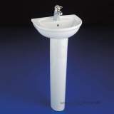 ARMITAGE SHANKS HALO S2712 450MM TWO TAP HOLES CLOAKROOM BASIN WHITE