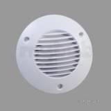 AIRFLOW ICON RND EXT GRILLE 100MM WHITE