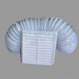 AIRFLOW ICON FLEX DUCT KIT 100MM WHITE