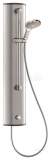 Delabie Temposoft Aluminium Shower Panel Top Inlet Plus Handset 30sec