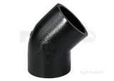 Georg Fischer Pe100 45d Elbow B/fus Sdr11 Isos5 110 753158614