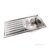 Ss Inset Snk/sgl Left Hand Drainer No O/flow 0t
