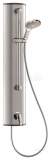 Delabie Shower Alu Panel Top Inlets Mechanical Mixer Plus Handset