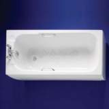 Armitage Shanks Sandringham S15974 No Tap Holes Bath-cp Grips Wh