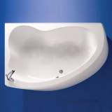 Ideal Standard Create Bath 1600x1050 Left Hand No Tap Hole Corner Bath White