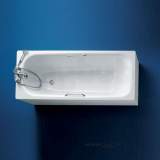 Armitage Shanks Nisa S186801 1500mm Two Tap Holes Steel Bath Wh