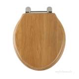 Greenwich 8099 Toilet Seat Chrome/l-oak