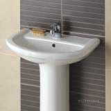 Pluton Basin 555mm One Tap Hole White 83.0010
