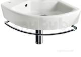 Roca Hall Corner Towel Rail Chrome