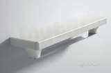 Alento Ceramic Shelf And Steel Towel Rail 550mm White 85.0018
