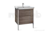 Dama-n 650mm 2 Draw Base Unit Dark Wood
