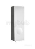 LUNA RIGHT HAND MIRRORED CABINET WHITE 856843806