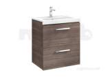 PRISMA 600MM 2 DRAWER UNIT TEXTURED ASH