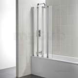 Iconnect Bathscreen 4 Panel 800mm Cl/sl